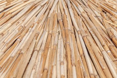 Sarı desen yatak doğal reed doku el yapımı güneş