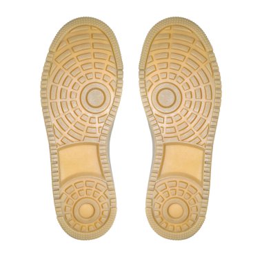 İki moda snickers alt baskı desen beyaz izole 