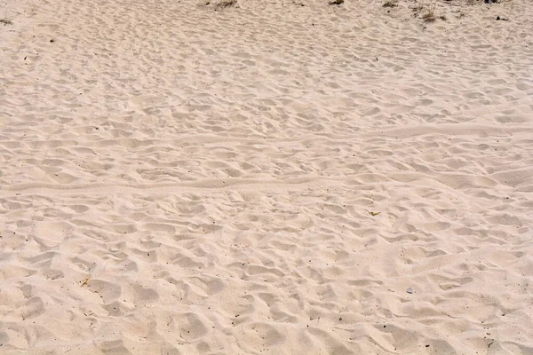 Praia Com Grandes Dunas Areia Ilha Grega Dia Sunna — Fotografia de Stock