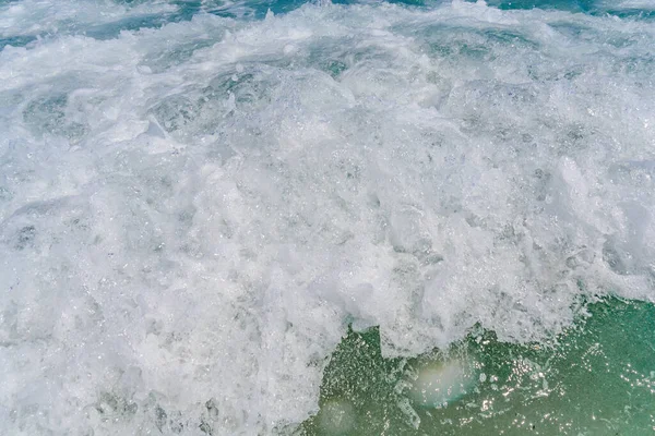 Moře Pobřeží Tropické Vlny Pěna Příroda Pozadí — Stock fotografie