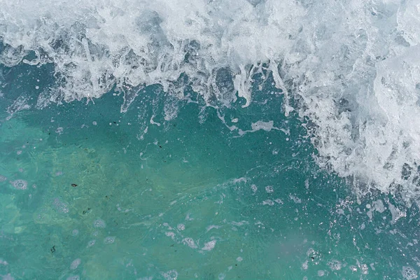 Splashing Waves Foam Summer Tropical Beach — Stock Photo, Image