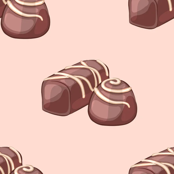 Chocolate caramelo glaseado . — Archivo Imágenes Vectoriales