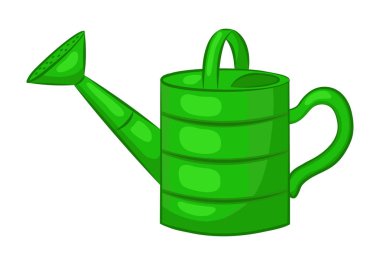 Bahçe Sulama. Yalıtılmış nesne üzerinde beyaz bir arka plan.