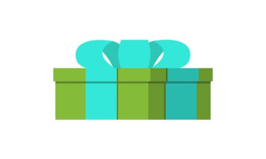 yeşil hediye kutusu.