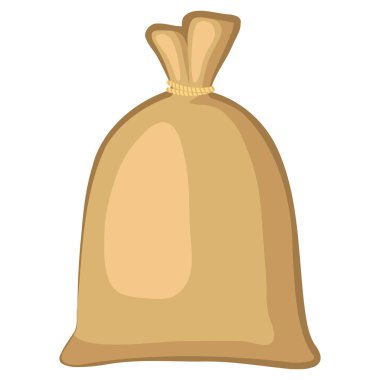 Beyaz arka plan üzerinde izole un çuvalı.