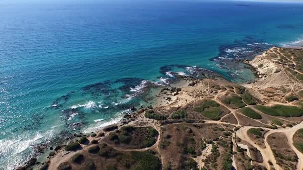 A mais bela costa do Mar Mediterrâneo. Viaje com toda a sua família — Vídeo de Stock