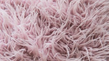 Yakın çekim doku faux pembe kürk. Yapay kürk