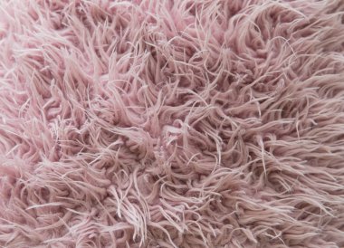 Yakın çekim doku faux pembe kürk. Yapay kürk