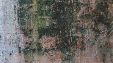 Eski tuğla duvar yakın görüntüsü. 