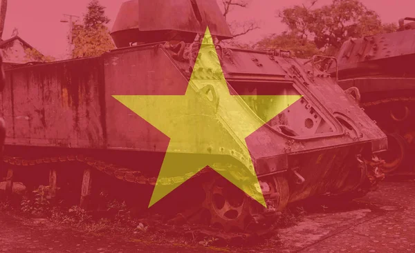 トロフィー アメリカは、ベトナム戦争後の技術を破壊しました。ベトナム戦争の国立軍事博物館 — ストック写真
