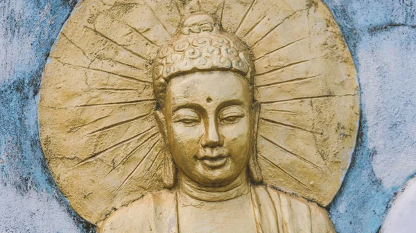 Άγαλμα του Βούδα στην Ταϊλάνδη και το Βιετνάμ γκρο πλαν. — Φωτογραφία Αρχείου