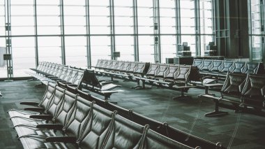 Doha Havalimanı genel görünümü. Hava alanları dünyanın geri kalan bölgede