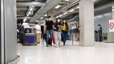 Bangkok, Tayland -14 Şubat 2020: Coronavirüs enfeksiyonu Covi