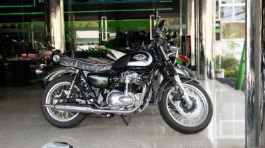 Bangkok, Tayland -24 Şubat 2020: Otomobil merkezinde Honda spor motosikletlerinin yeni modelleri