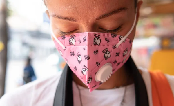 Coronavirus Infeksi Covid Masker — Stok Foto