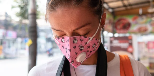 Bangkok Thailanda Februarie 2020 Infecția Coronavirus Covid Măsuri Securitate Pentru — Fotografie, imagine de stoc