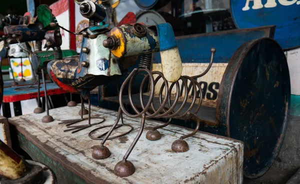 Mercados Recuerdos Turísticos Bali Artesanía Ratán Madera Cerca — Foto de Stock