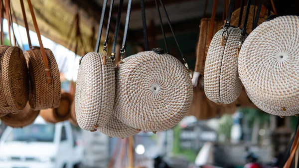 Bolsas Vime Balinês Clássico — Fotografia de Stock