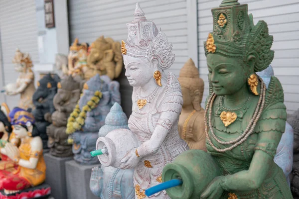 Statuen Indonesischer Götter Hinduistischer Gottheiten Reiseandenken Form Von Götterstatuen — Stockfoto