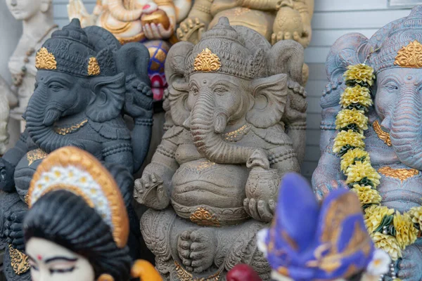 Statuen Indonesischer Götter Hinduistischer Gottheiten Reiseandenken Form Von Götterstatuen — Stockfoto