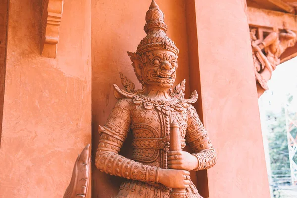 Wat Ratchathammaram Koh Samui的标志性寺庙之一 泰国民族的建筑和文化 — 图库照片