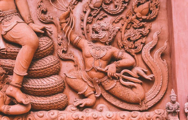 Wat Ratchathammaram Koh Samui的标志性寺庙之一 泰国民族的建筑和文化 — 图库照片