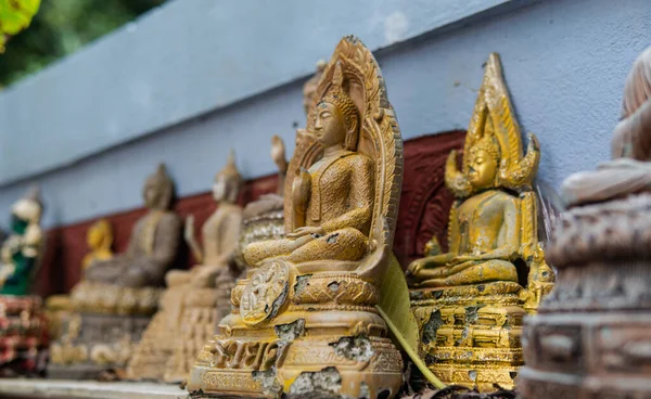 Buddhistische Und Hinduistische Götterstatuen Heute Rituellen Riten Und Traditionen — Stockfoto