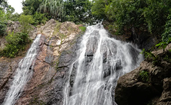 Wilde Tropische Wasserfälle Südostasien Detail — Stockfoto