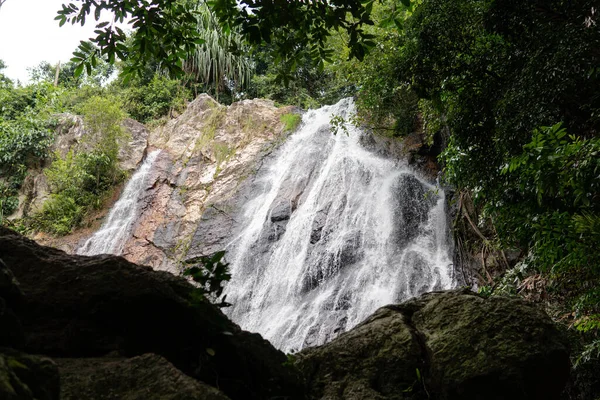 wild tropical waterfalls southeast asia in details