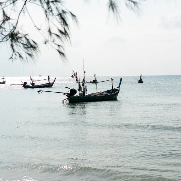 Традиційна Риболовля Човні Південно Східній Азії Деталях — стокове фото