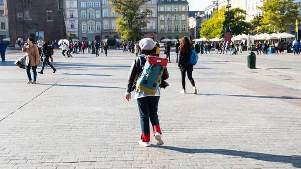 Meest Populaire Toeristische Plaatsen Stad Krakau — Stockfoto
