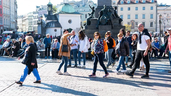 Meest Populaire Toeristische Plaatsen Stad Krakau — Stockfoto