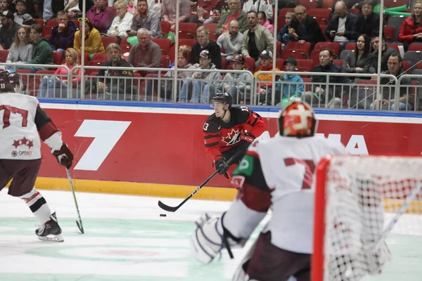 Letland Riga 2018 Arena Riga Team Canada Team Letland Pre — Stockfoto