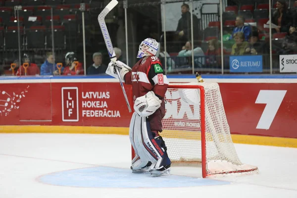 Lotyšsko Riga 2018 Arena Riga Tým Švýcarsko Tým Lotyšsko Pre — Stock fotografie