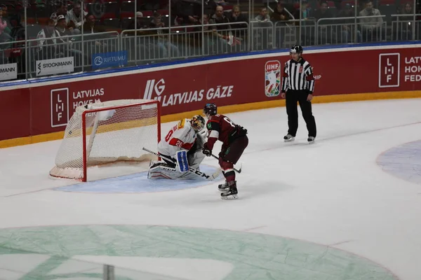 Letonia Riga 2018 Arena Riga Team Suiza Team Letonia Pre — Foto de Stock