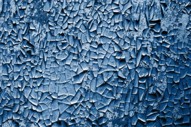 Küçük çatlak mavi boya