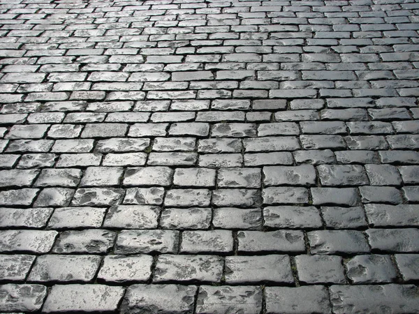 Black stone pavement Royalty Free Stock Photos