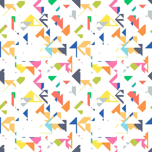 Vektor abstraktes Dreiecksmuster. Hipster geometrischer nahtloser Hintergrund — Stockvektor