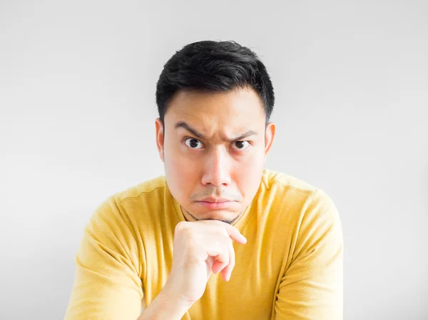 Asian man is thinking. — Stock Photo, Image