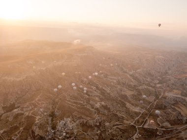Sıcak hava balonları grup.