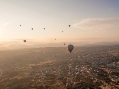 Kapadokya'da Balon gezisi.
