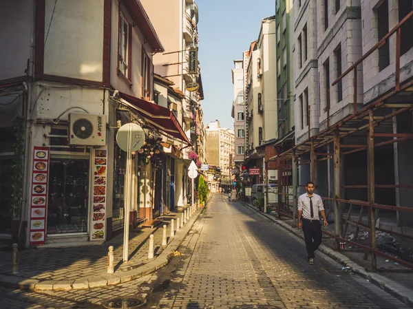 Mañana en la zona de albergue de Fatih Estambul . — Foto de Stock