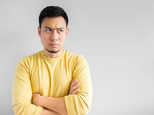 Asian man is thinking. — Stock Photo, Image