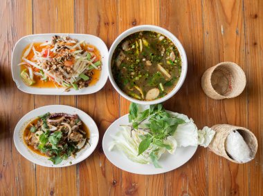 Tay geleneği gıda tablo.