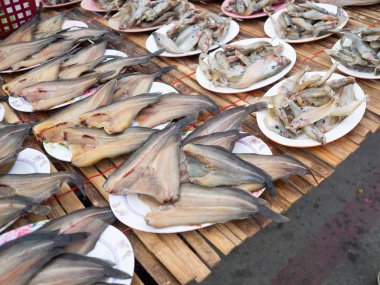 Balık dışarı kuru Tay gıda geleneksel tarzı korumak.