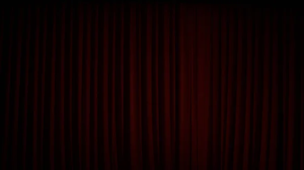 Red velvet curtain — Stock Photo, Image