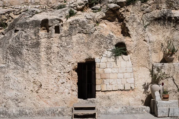 Вход Садовую Гробницу Иерусалима — стоковое фото
