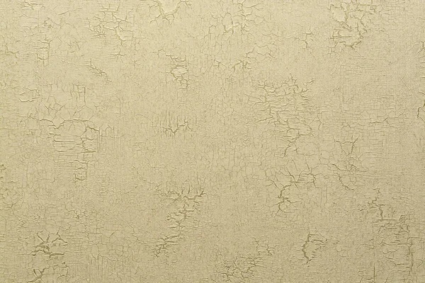 Old cracked plaster green, beige middle pattern. — Stock Photo, Image