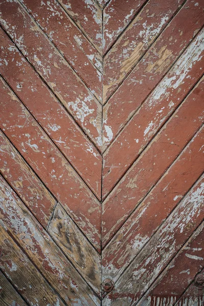 Pozadí Textury Dřevěné Staré Červené Parketové Podlahy Oloupanou Barvou Krásný — Stock fotografie