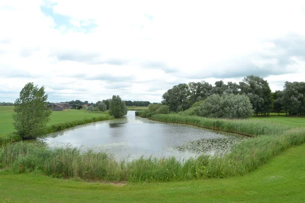 Old part of the river IJssel — Stock Photo, Image